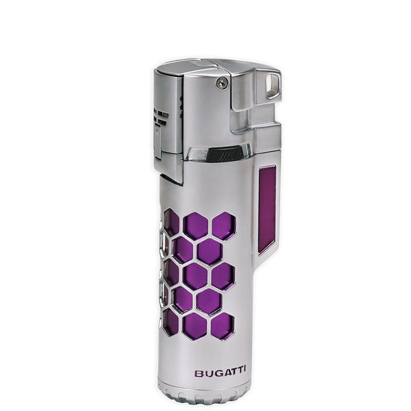 Bugatti Mirage Dual Flame Torch Lighter- Purple/Chrome